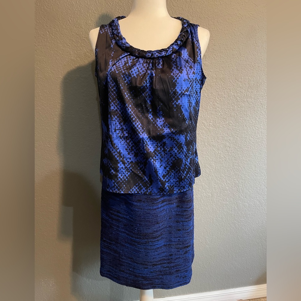 St. John Royal Blue Knit Ensemble - Picture 2 of 6